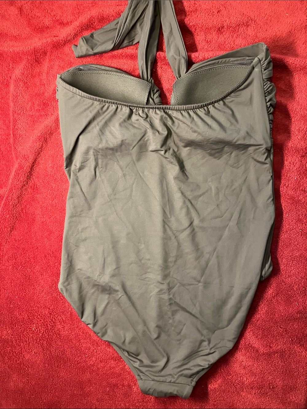 Seafolly Collective Halter Bandeau One Piece, US 12,Dark Chocolate - Picture 11 of 11